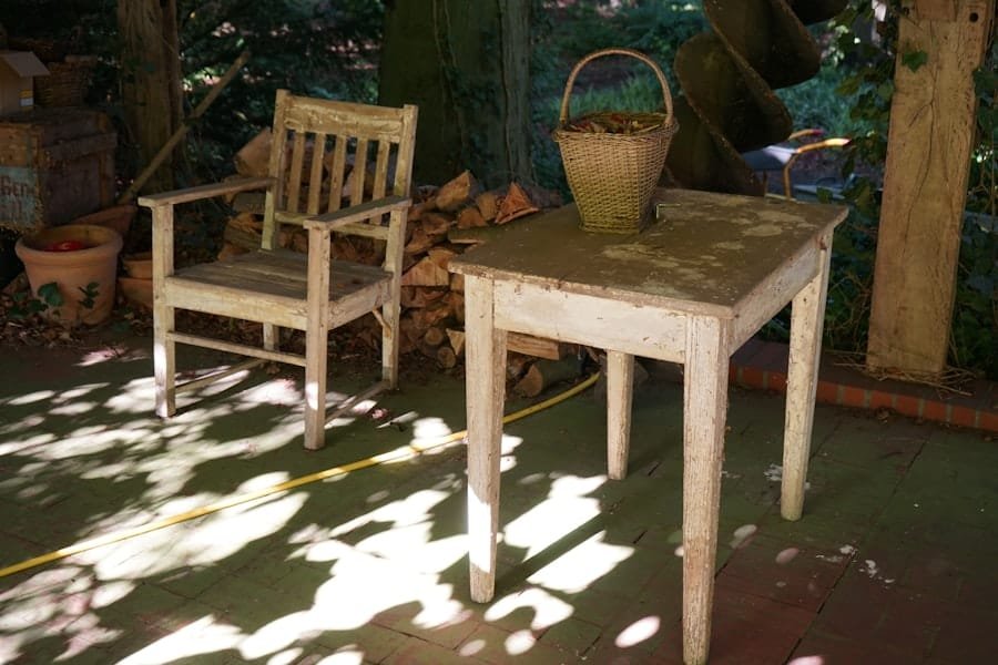 Photo Outdoor island table