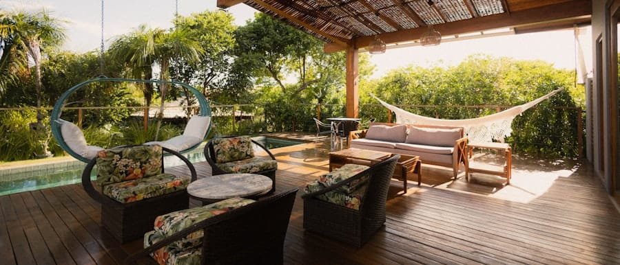 Photo outdoor sofa set