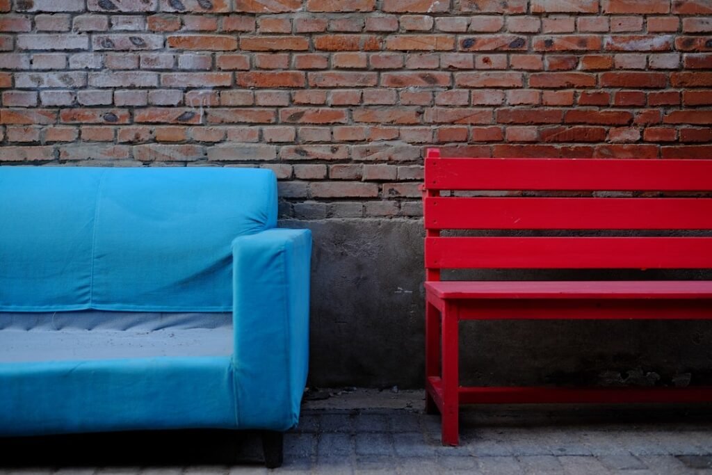 Photo durable outdoor furniture