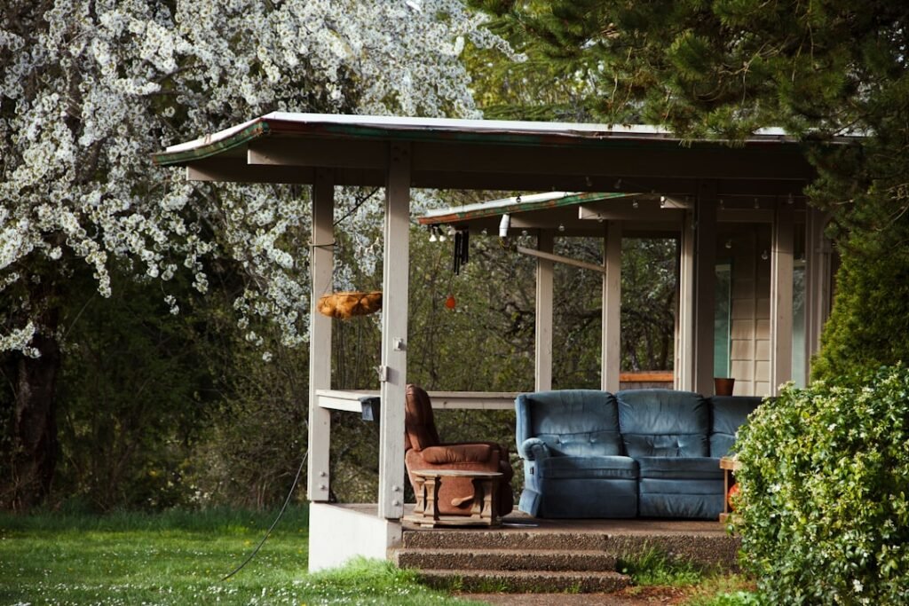 Photo outdoor sofa set