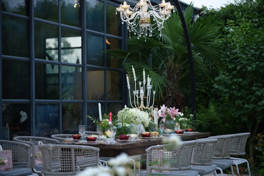 Photo Modern Garden Setup
