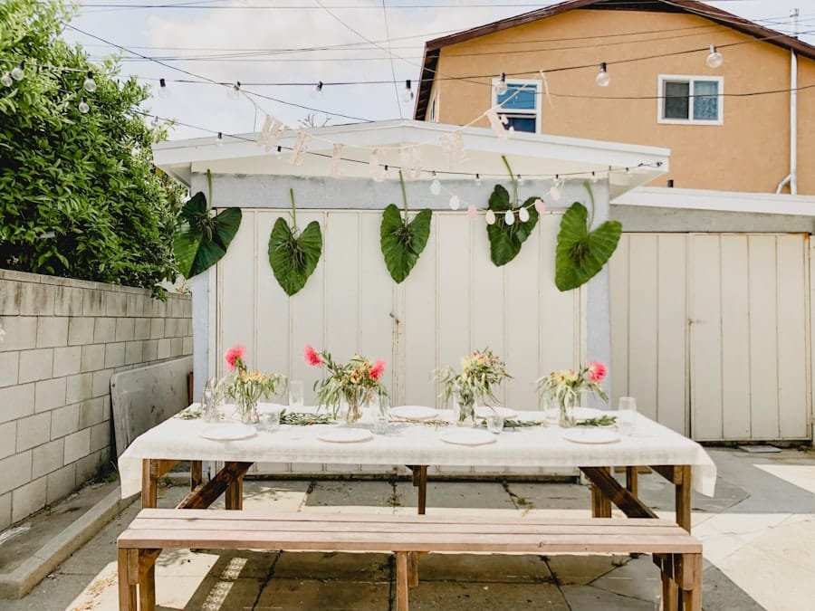 Cozy Outdoor Dining Setup