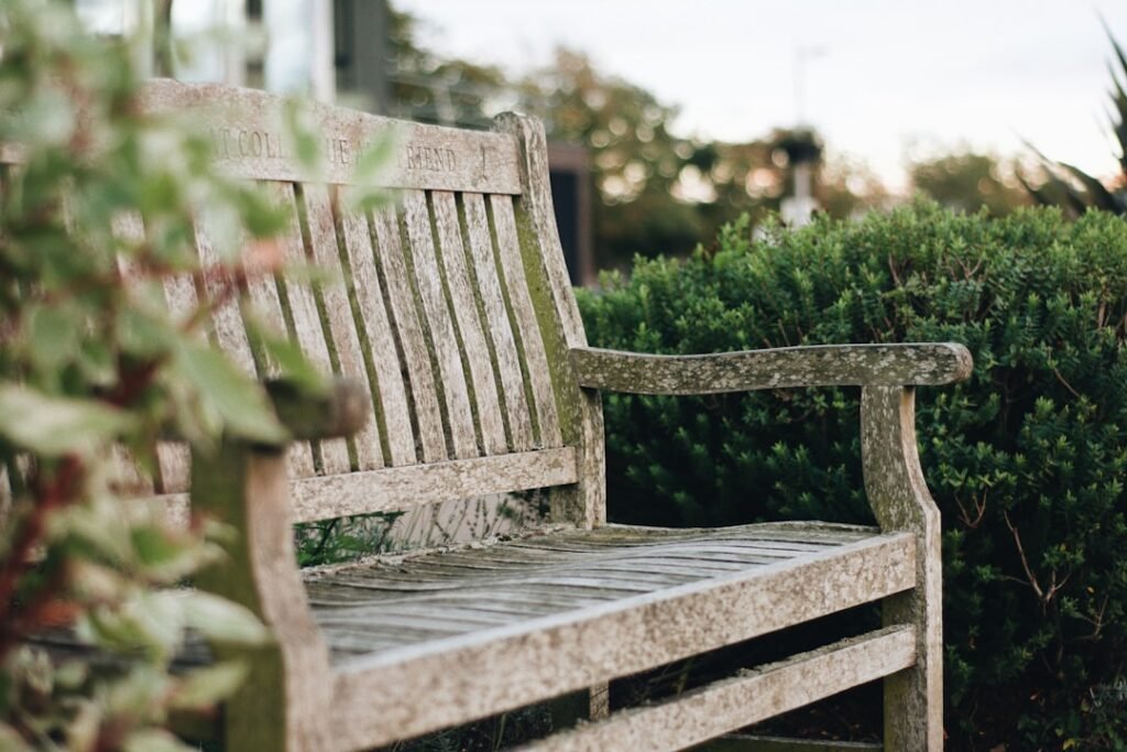 Photo Clean Wooden Garden Furniture